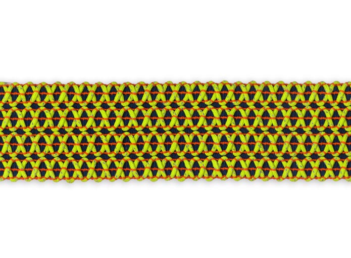 TDA059-1 (salvia blue/burnt orange/yellow green)